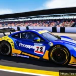 모터스포츠 레이싱 슈트 - A professional race car driver wearing a state-of-the-art racing suit made from Nomex fabric, design...